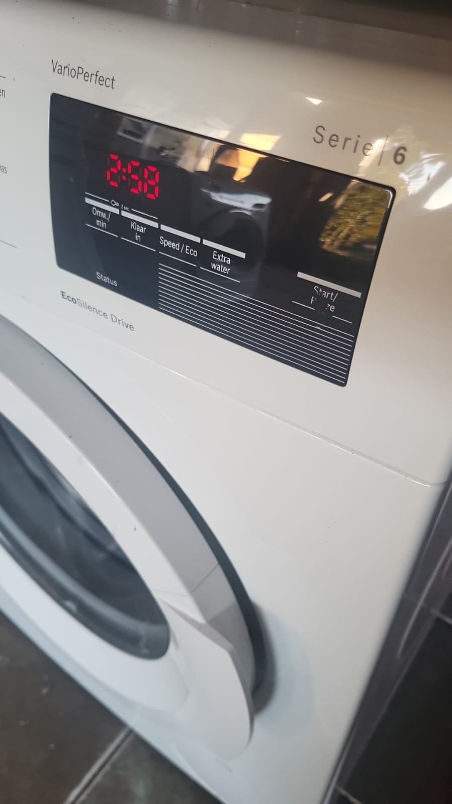 Bosch Serie 6 VarioPerfect Wasmachine EcoSilence Drive, Witgoed en Apparatuur, Ophalen, Gebruikt, Voorlader, Energieklasse A of zuiniger