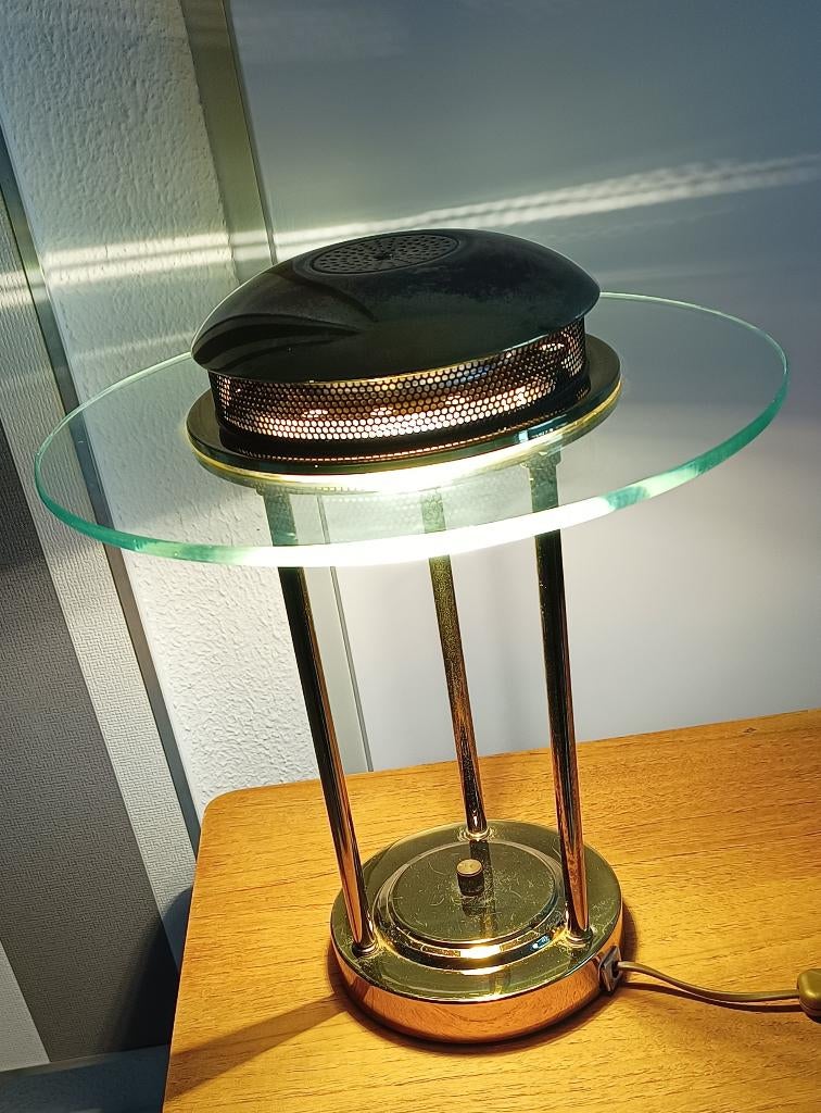 Saturnus tafellamp-Designer Robert Sonneman voor Boxford 80s, Huis en Inrichting, Lampen | Tafellampen, Gebruikt, Minder dan 50 cm