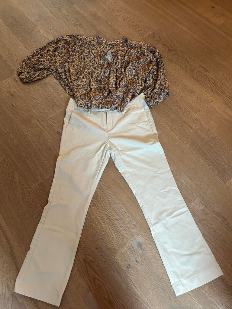 Mos Mosh broek nieuw mt 42, Verzenden, Wit, Maat 42/44 (L), Zo goed als nieuw