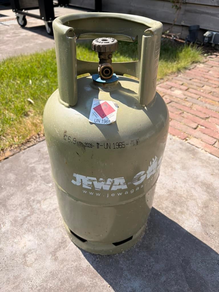 Gasfles 6,9 kg, Ophalen, Gebruikt