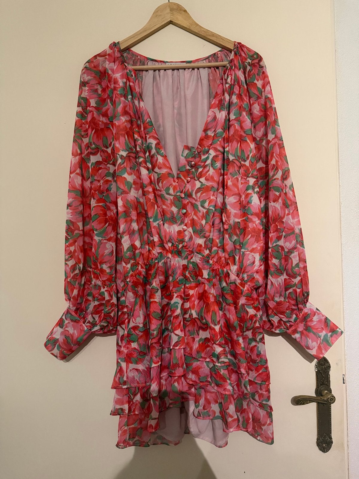 Loavies Playsuit Maat L - Bloemenprint, Verzenden, Zo goed als nieuw, Maat 42/44 (L), Meerkleurig