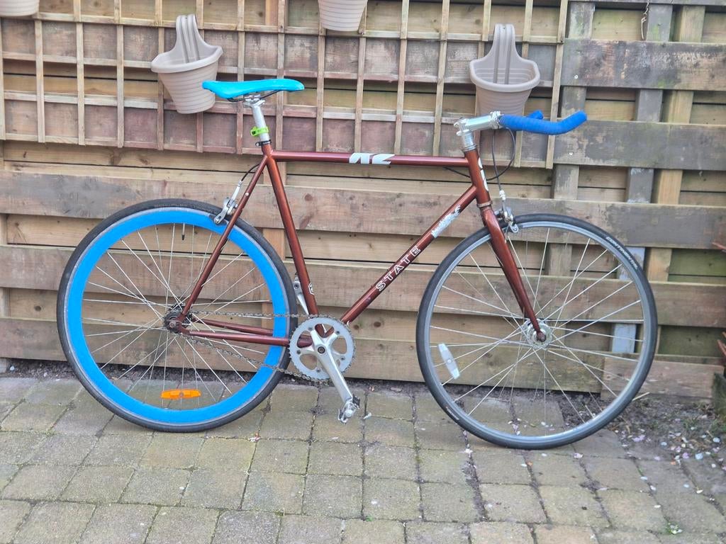 State Bicycle Co. Fixie Fiets Core Line Rigby Bullhorn, Overige merken, Gebruikt, Velgrem, Ophalen of Verzenden