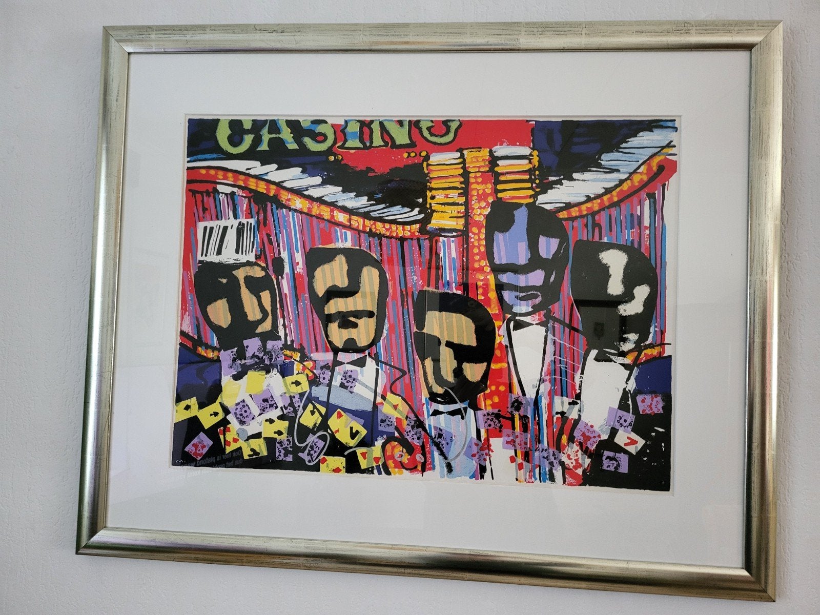 Herman Brood Casino Originele Zeefdruk Gesigneerd en E.A., Antiek en Kunst, Ophalen
