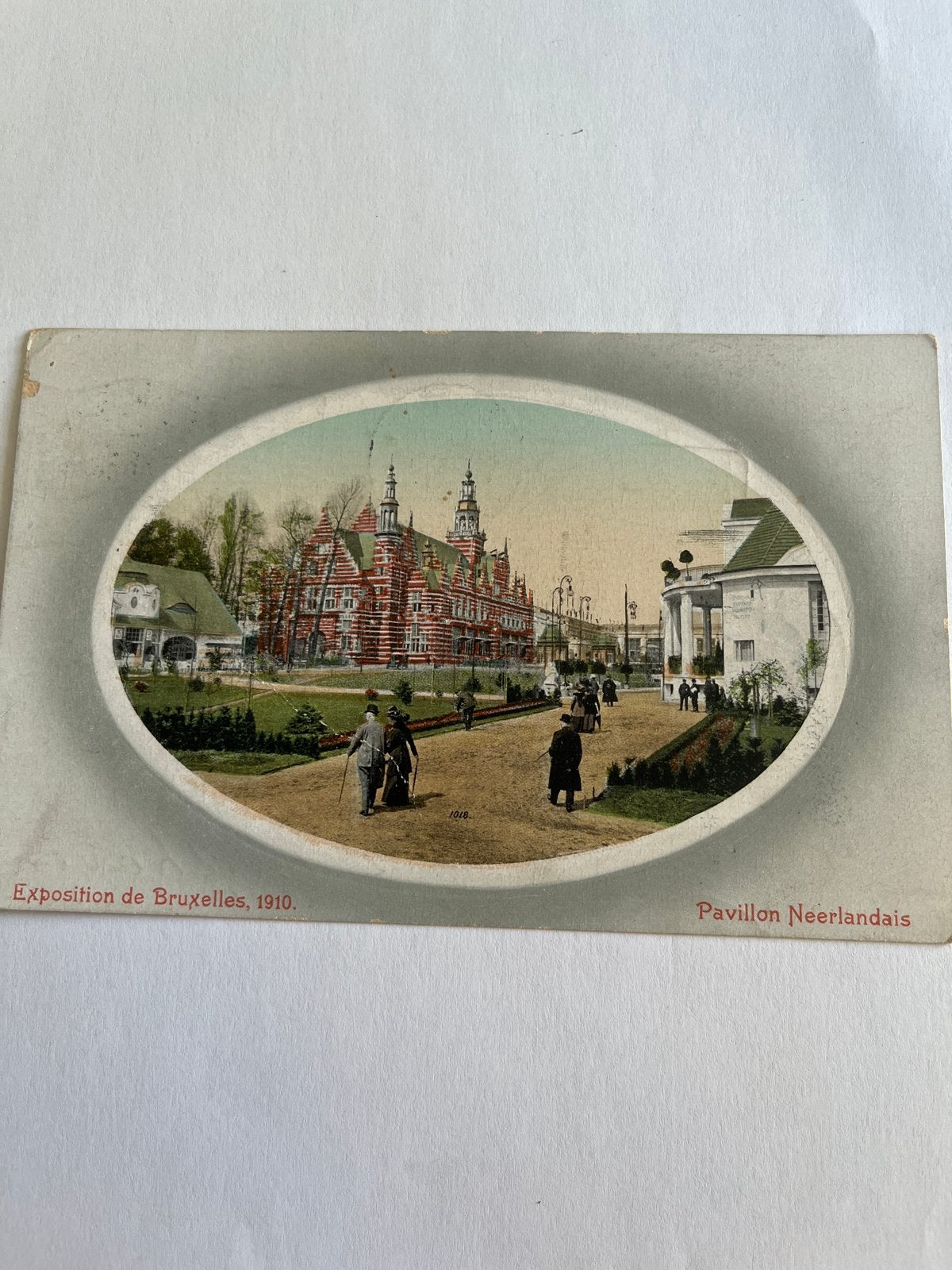 Ansichtkaart:  Brussel Exposition de Bruxelles Pavillon nld, Verzamelen, Ansichtkaarten | België, Verzenden, Voor 1920, Gelopen