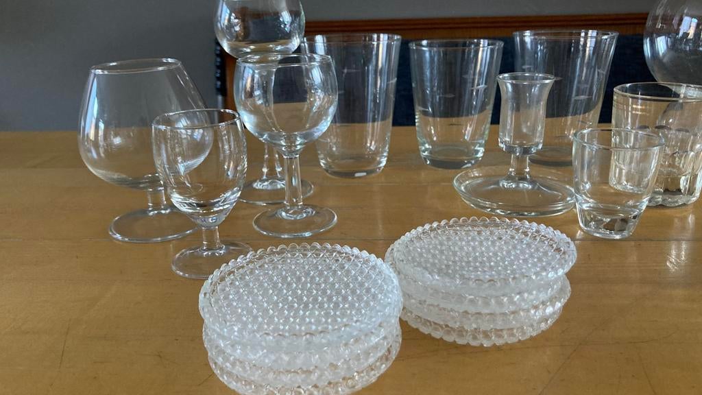 glas werk restanten, in goede staat, Antiek en Kunst, Antiek | Glas en Kristal, Ophalen of Verzenden