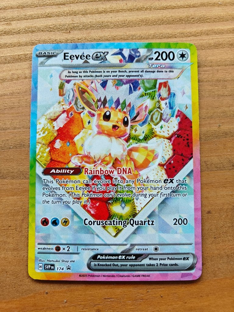 Eevee ex SVP 174 - SV Black Star Promo - Promo - Pokémon EN, Ophalen of Verzenden, Nieuw, Losse kaart