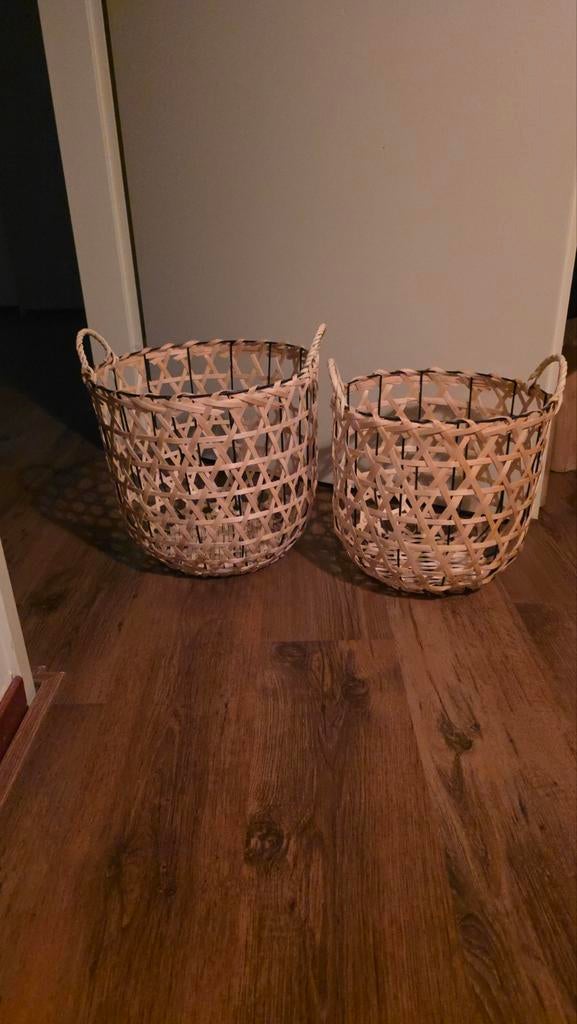 Rattan manden (NIEUW), Ophalen, Rond, Riet