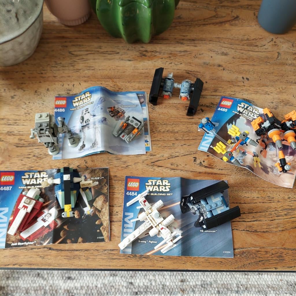Lego Star Wars Mini Sets Compleet (4484, 4485, 4486, 4487), Gebruikt, Star Wars, Lego, Ophalen of Verzenden