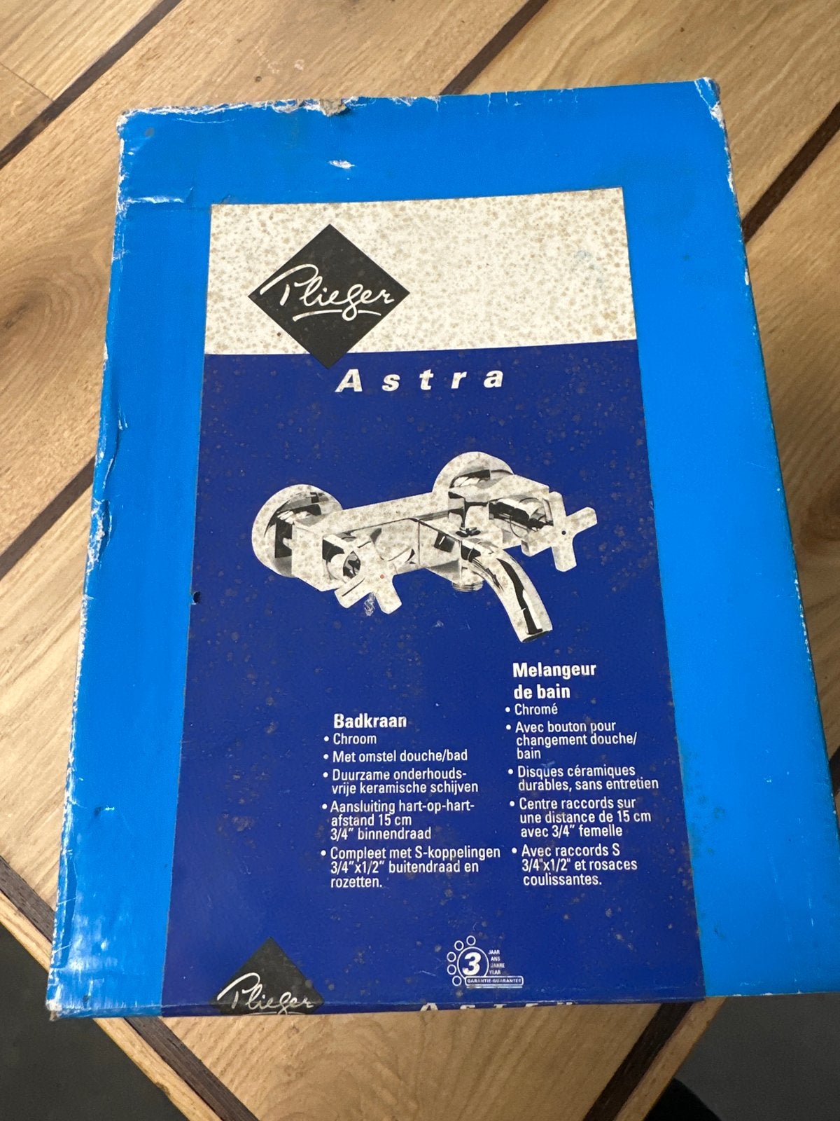 Nieuwe Plieger Astra Badkraan - Chroom, Ophalen of Verzenden, Nieuw, Chroom, Kraan