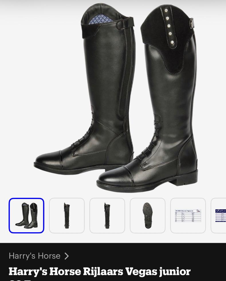 Harry horse rijlaarzen vegas junior maat 35, Dieren en Toebehoren, Paardrijkleding, Ophalen, Dressuur, Schoeisel