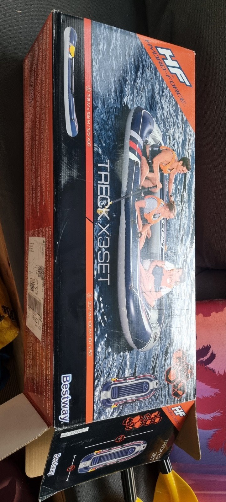 Bestway Hydro-Force Treck X3 Set Opblaasboot, Ophalen, Zo goed als nieuw