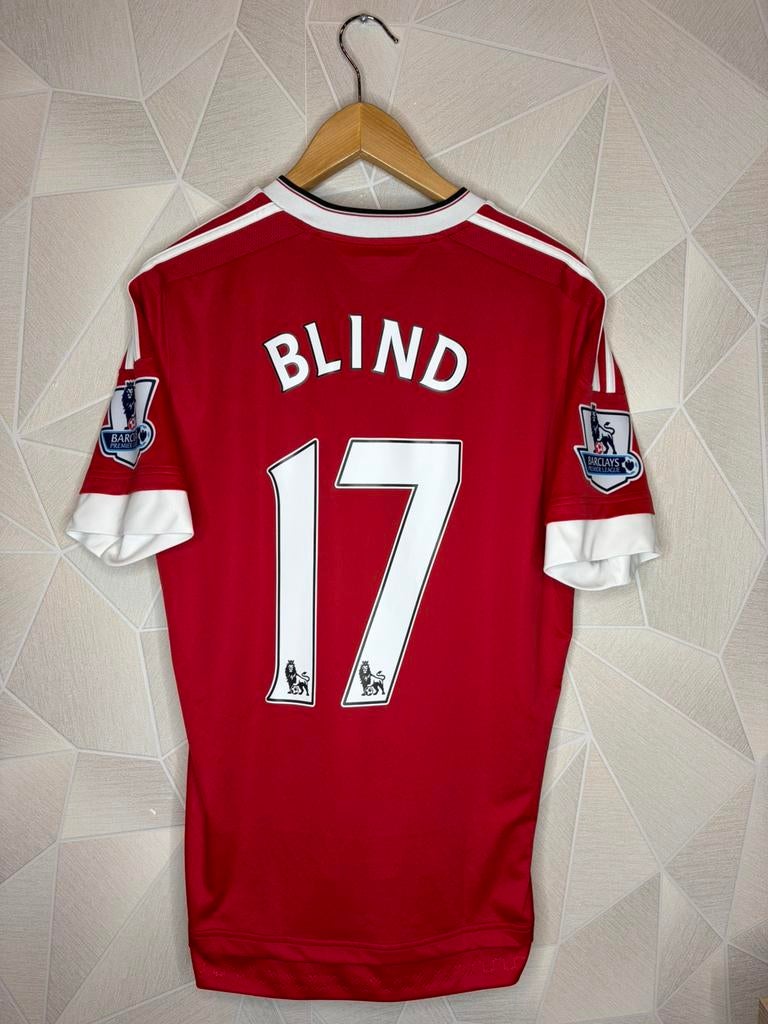 Manchester United Thuis 2015/2016 Blind, Maat M, Ophalen of Verzenden, Zo goed als nieuw, Shirt