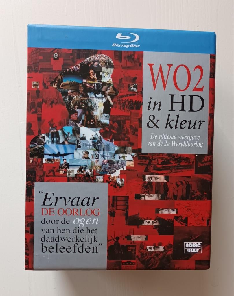 WO2 in HD en kleur (6 bluray) wereldoorlog Hitler, Cd's en Dvd's, Ophalen of Verzenden, Zo goed als nieuw, Documentaire en Educatief