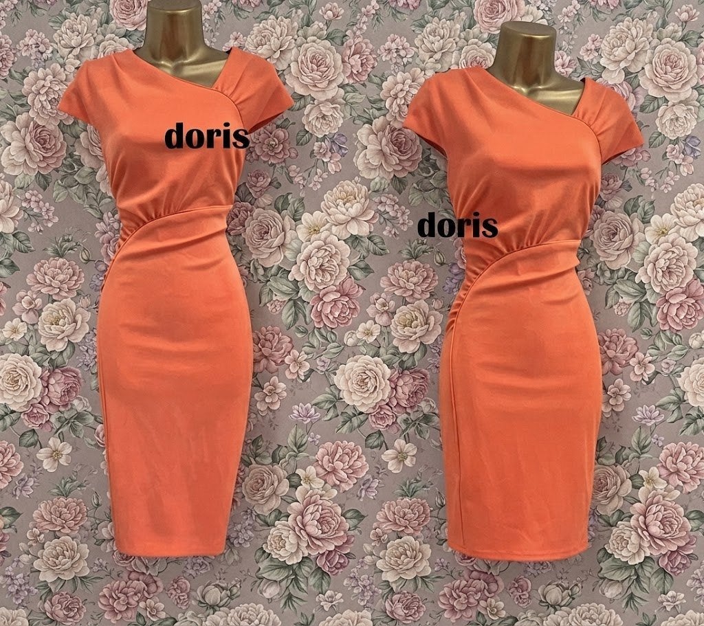 jurk Karen Millen maat 12/40 oksel tot oksel 45 rek 47 cm, Kleding | Dames, Maat 38/40 (M), Karen Millen, Oranje, Ophalen of Verzenden