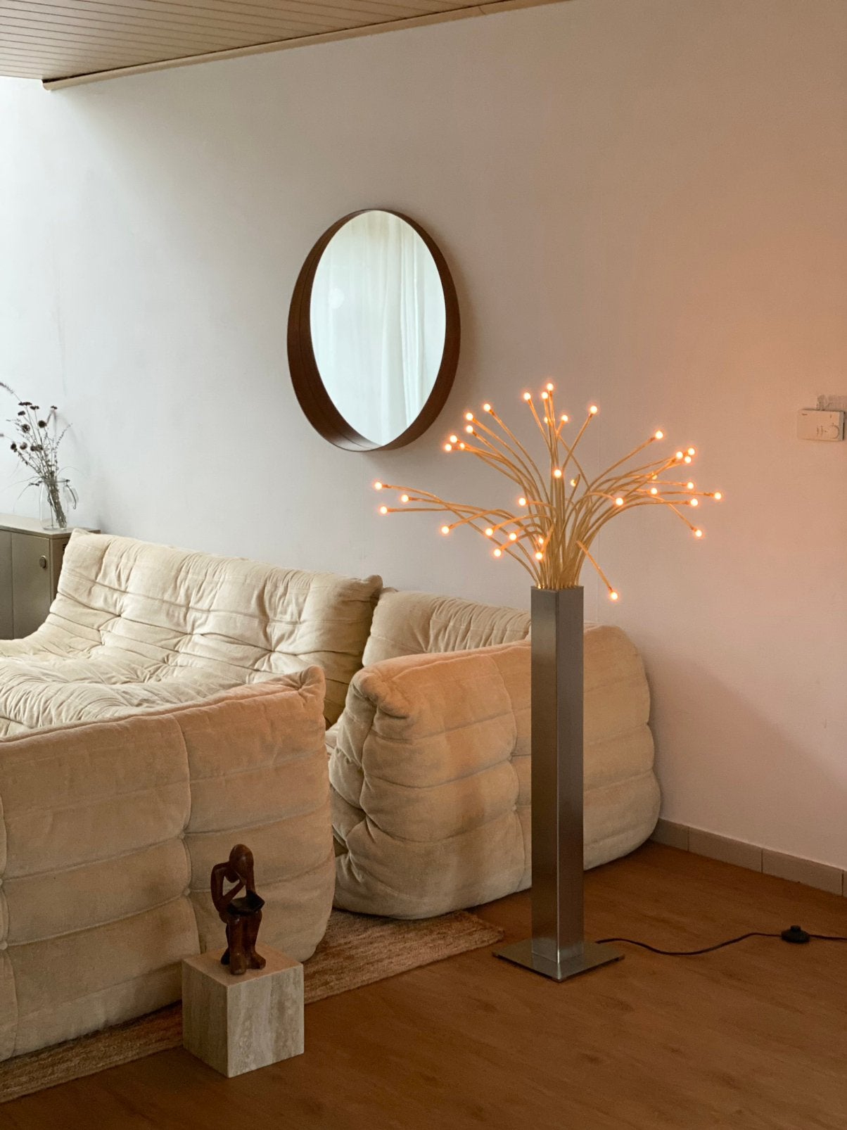 Vintage Stranne Vloerlamp 1990s, Ophalen of Verzenden, Zo goed als nieuw, Metaal, Minder dan 100 cm