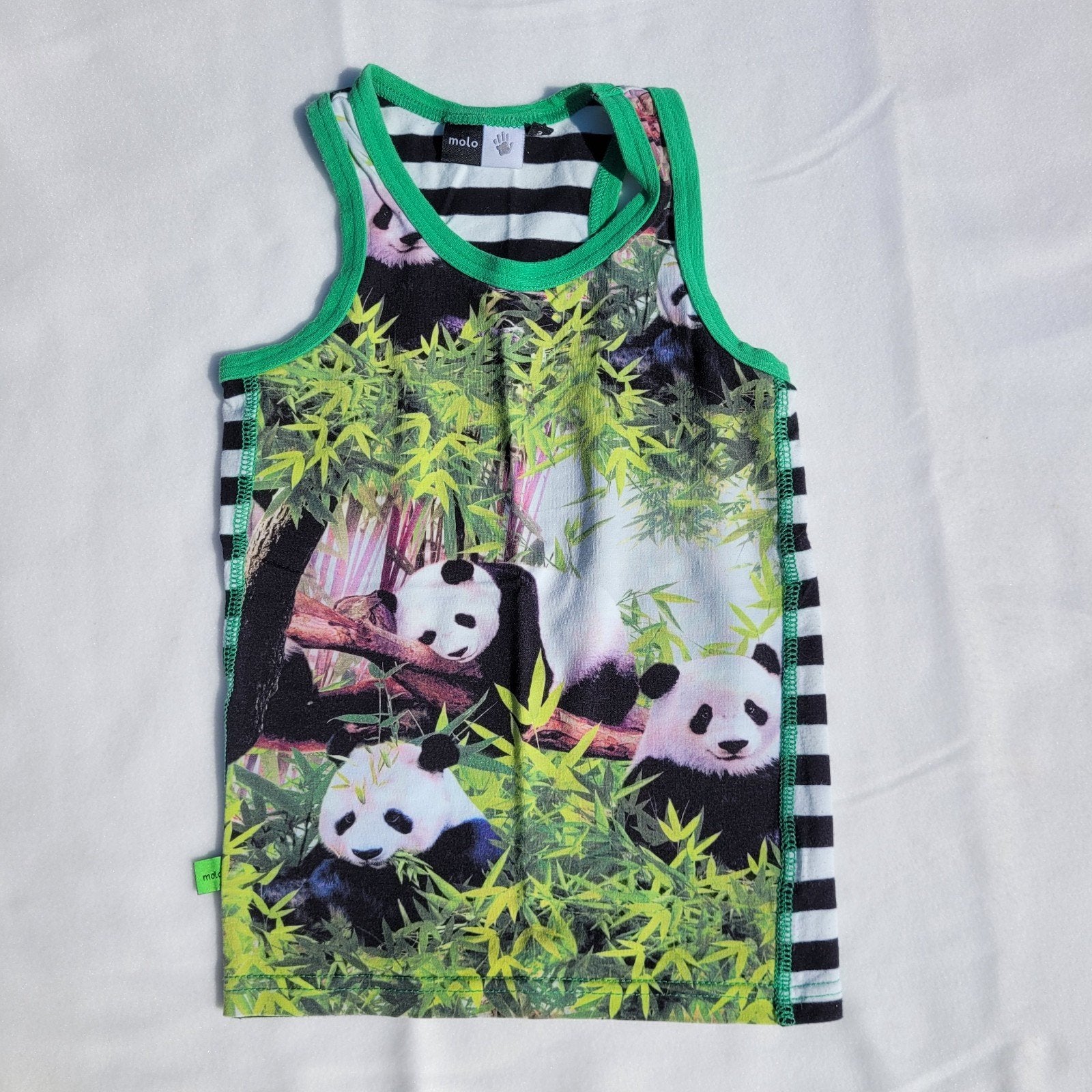 Molo Panda Tanktop hemd Maat 98/104, Gebruikt, Molo, Jongen of Meisje, Ophalen of Verzenden