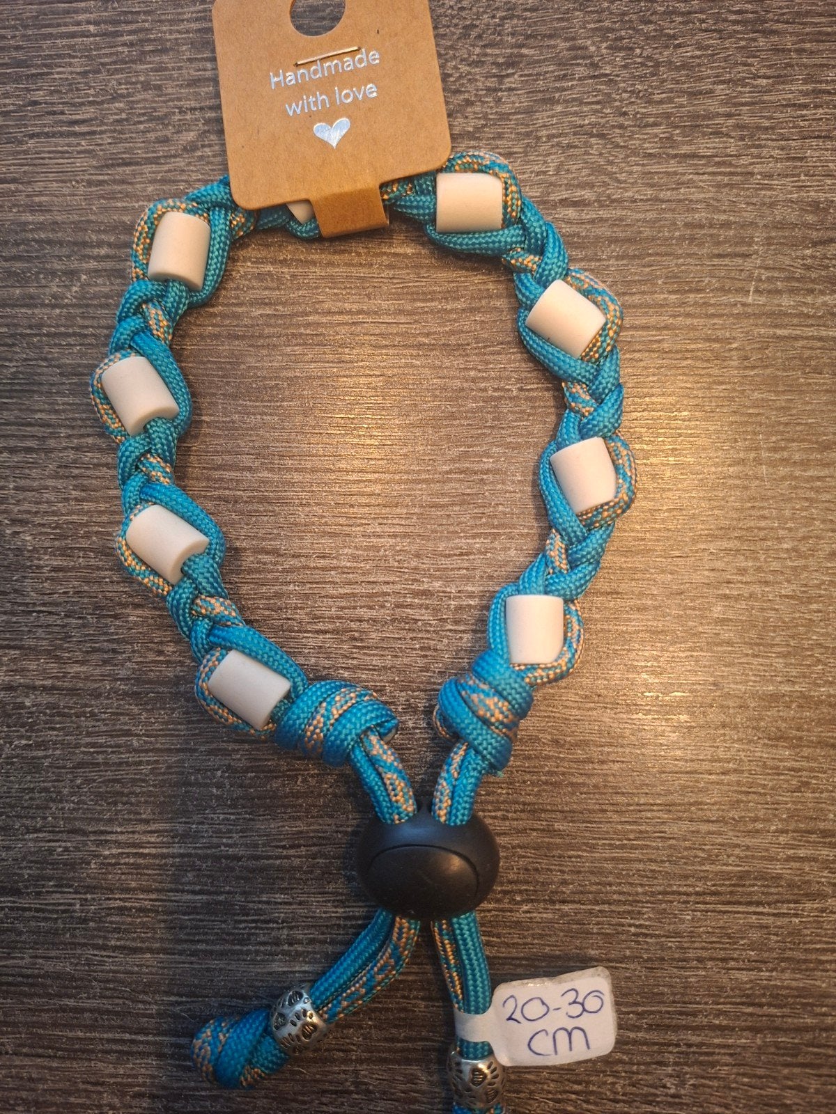 Anti-tekenband EM keramiek kralen Maat S 20-30cm, Ophalen of Verzenden, Handgemaakt, Nieuw