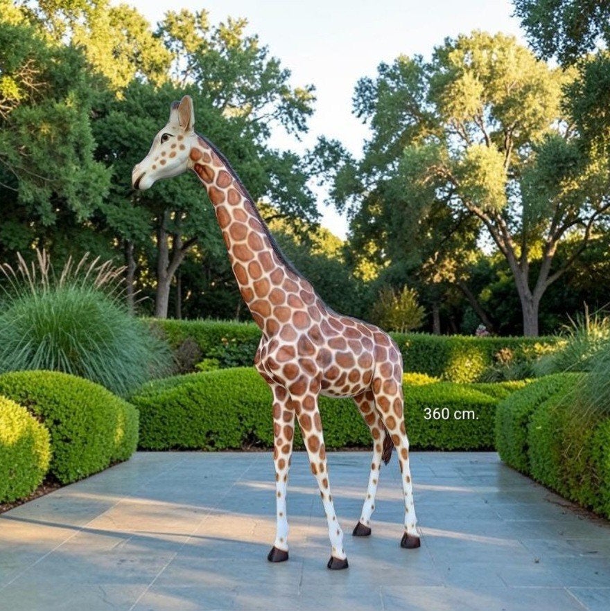 Giraffe levensgroot beeld Olifant Krokodil Gorilla tuinbeeld, Ophalen