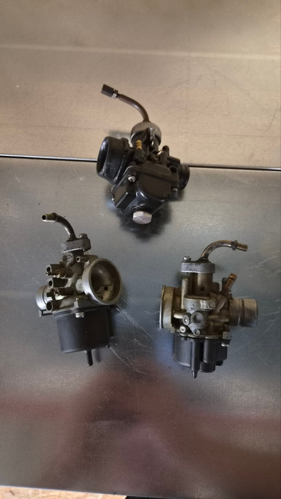 Partij carburateurs 2takt 2x12 1x 19mm, Gebruikt, ., Yamaha, Ophalen of Verzenden