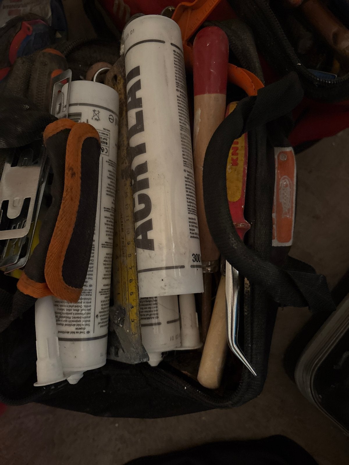 Gereedschapstas met diverse gereedschap, Ophalen, Gebruikt, Gereedschapsset, Overige merken
