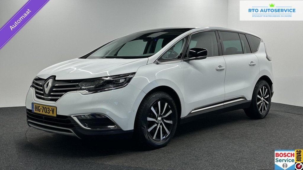 Renault Espace 1.6 TCe Dynamique 5p TREKHAAK PANO NAVI CRUIS, Auto's, Renault, 1618 cc, Gebruikt, Leder en Stof, Wit