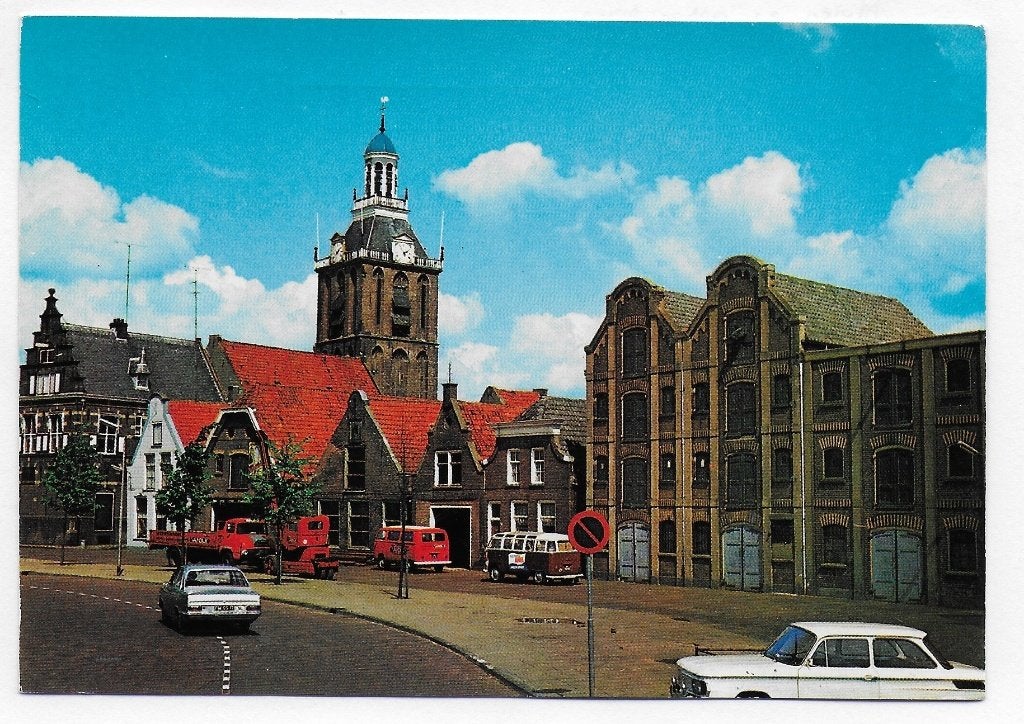 Meppel Kleine over met oude gevel Ansichtkaart (B2787 ), Ophalen of Verzenden, 1960 tot 1980, Gelopen