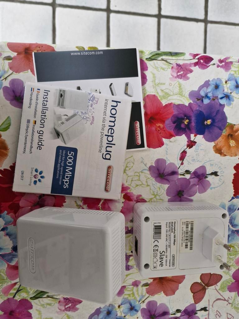 Sitecom Homeplug 500 Mbps Dual Pack, Ophalen of Verzenden, Nieuw, Sitecom