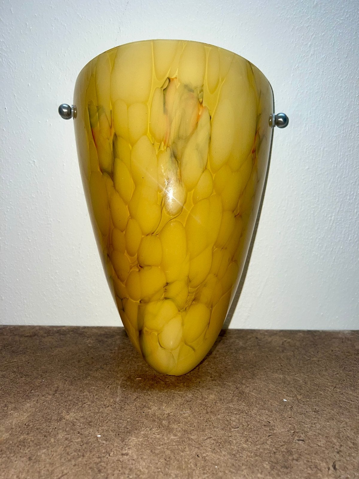 wandlamp van gemarmerd glas, Gebruikt, Indirect licht, Ophalen of Verzenden, Glas