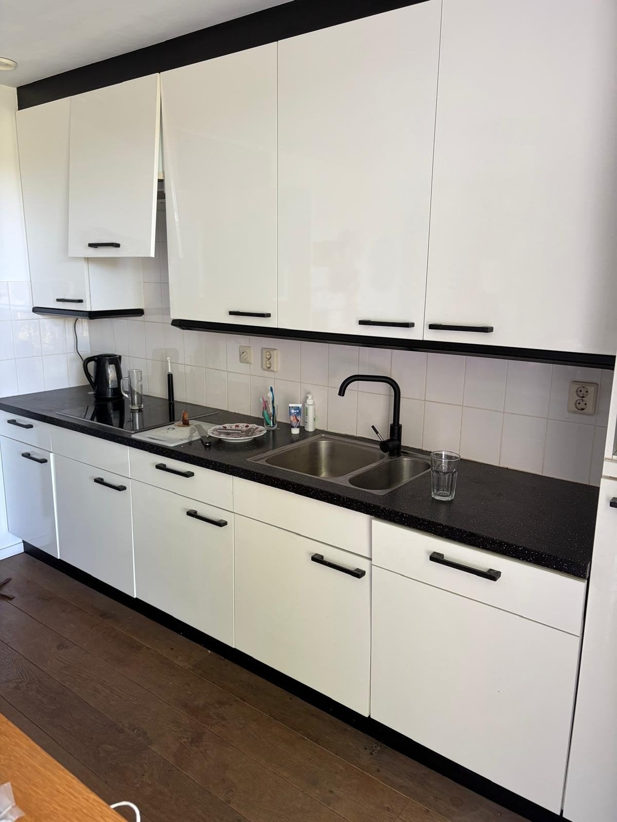 Keuken gratis, Huis en Inrichting, Keuken | Complete keukens, Ophalen, Gebruikt, Wit, Enkelwandige keuken