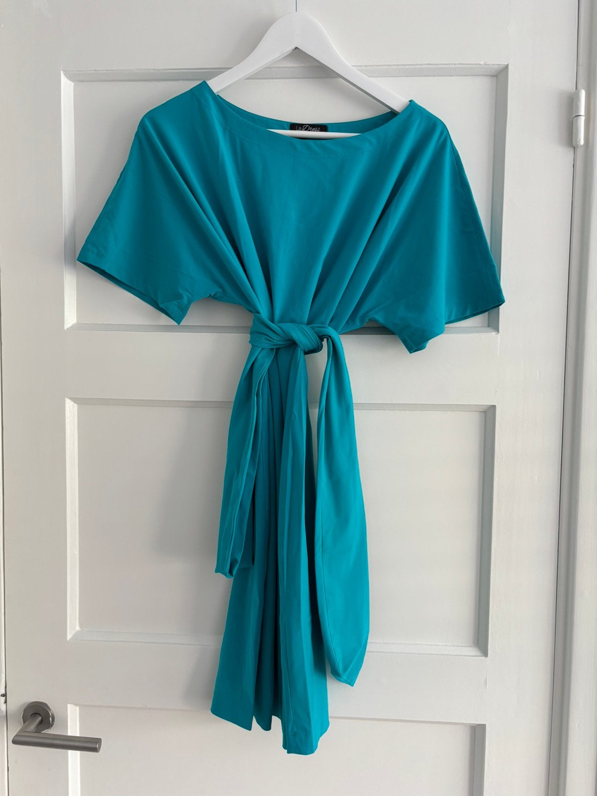 LaDress jurk maar XL travelstof, Ophalen of Verzenden, Zo goed als nieuw, Maat 46/48 (XL) of groter, Blauw