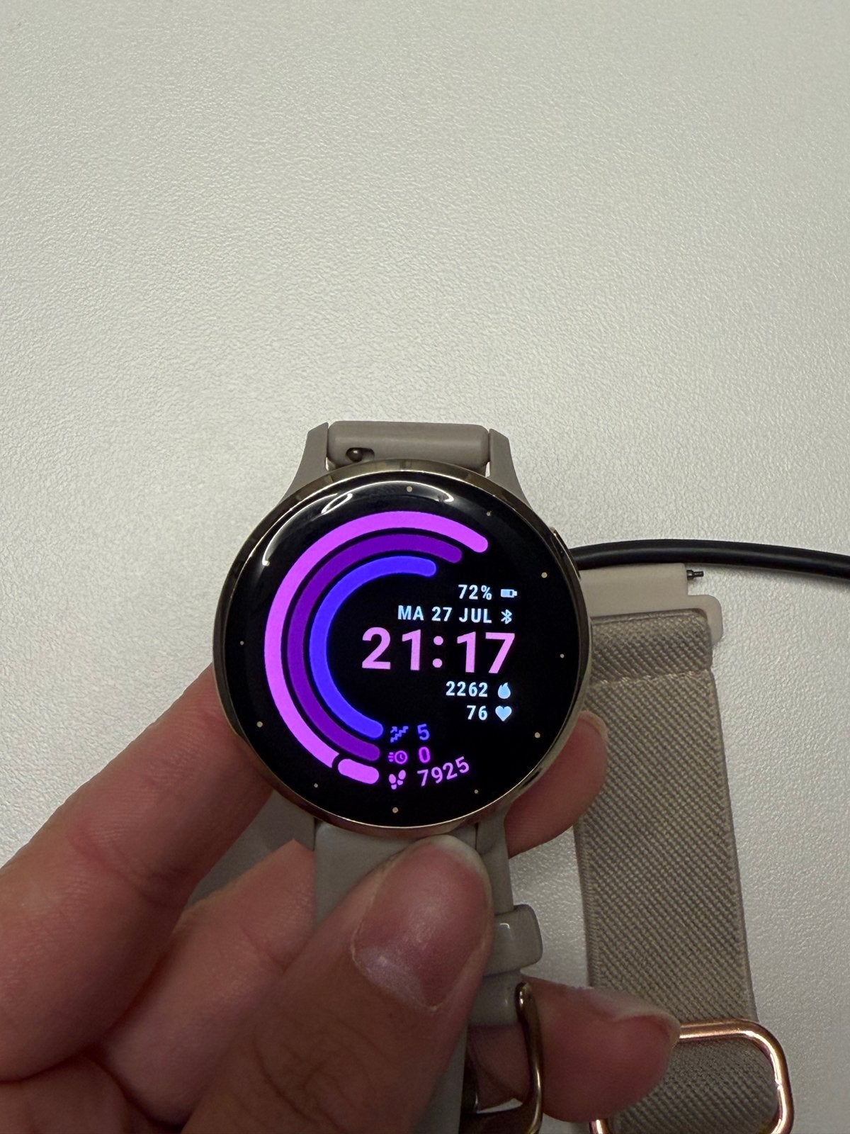 Garmin Venu 3S Smartwatch - French Grey, Afstand, Ophalen of Verzenden, Zo goed als nieuw, Waterdicht