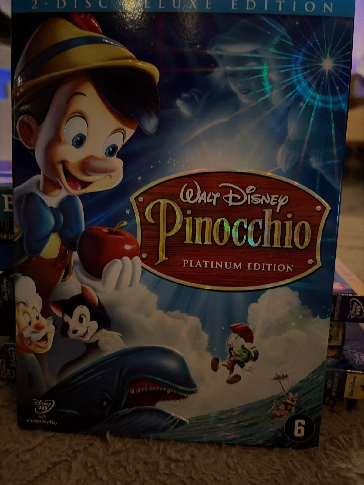 Walt Disney Pinocchio Platinum Edition 2-Disc DVD, Animatie, Nederlands, Gebruikt, Bonusmateriaal
