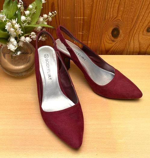 Bodyflirt schoenen maat 37 [DM], Ophalen of Verzenden, Zo goed als nieuw, Schoenen met hoge hakken, Rood