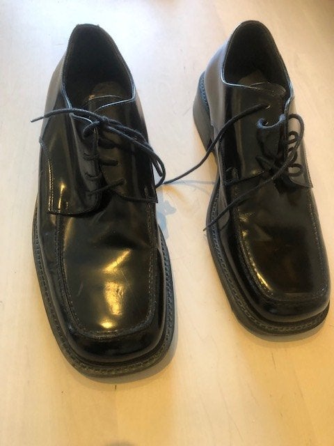 schoenen 43 heren Marco Polo, Zwart, Ophalen of Verzenden, Gedragen, Veterschoenen
