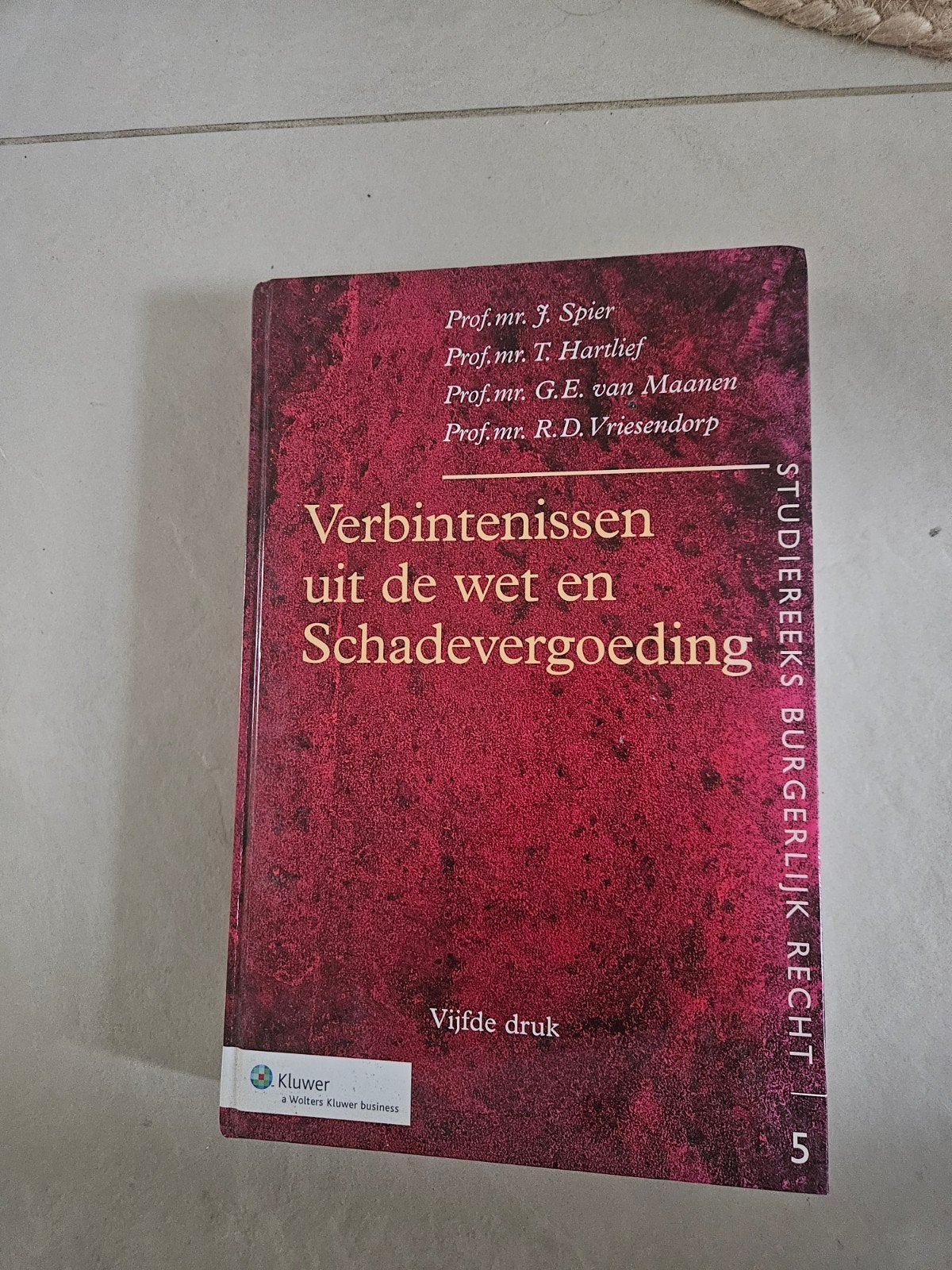 Verbintenissen uit de wet en Schadevergoeding - 5e druk, Ophalen of Verzenden, Gamma, Zo goed als nieuw, WO