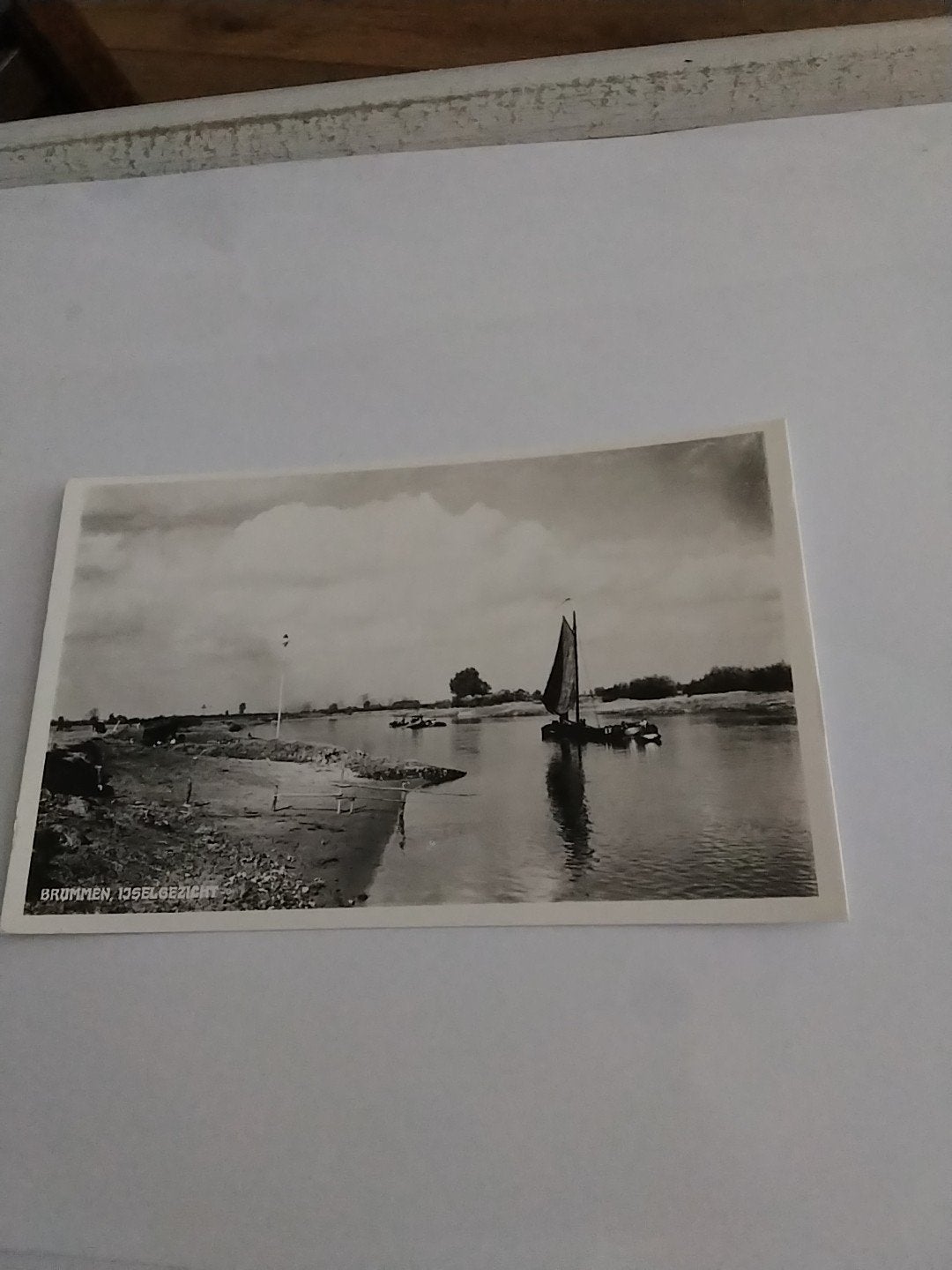 Oude ansichtkaart Brummen, IJsselgezicht - Zwart-wit foto, Ophalen of Verzenden, Voor 1920, Gelopen, Gelderland