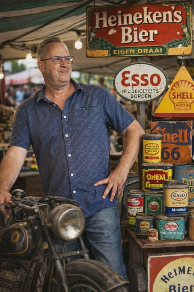 Huis vol vintage heeft veel oude garage olieblikken te koop., Ophalen of Verzenden, Gebruikt, Overige, Overige merken