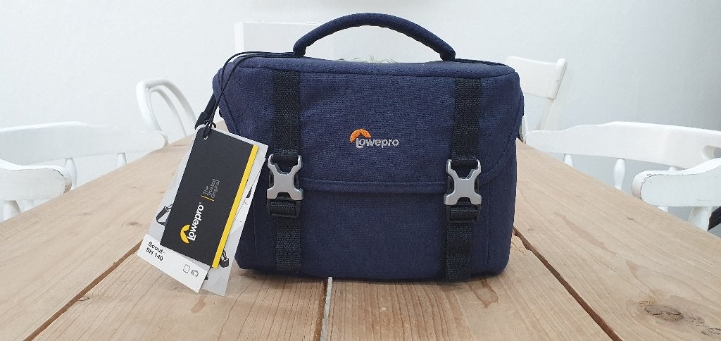 Fototas / cameratas / camera tas - Lowepro Scout SH140 Nieuw, Audio, Tv en Foto, Fotografie | Fototassen, Lowepro, Blauw, Nieuw