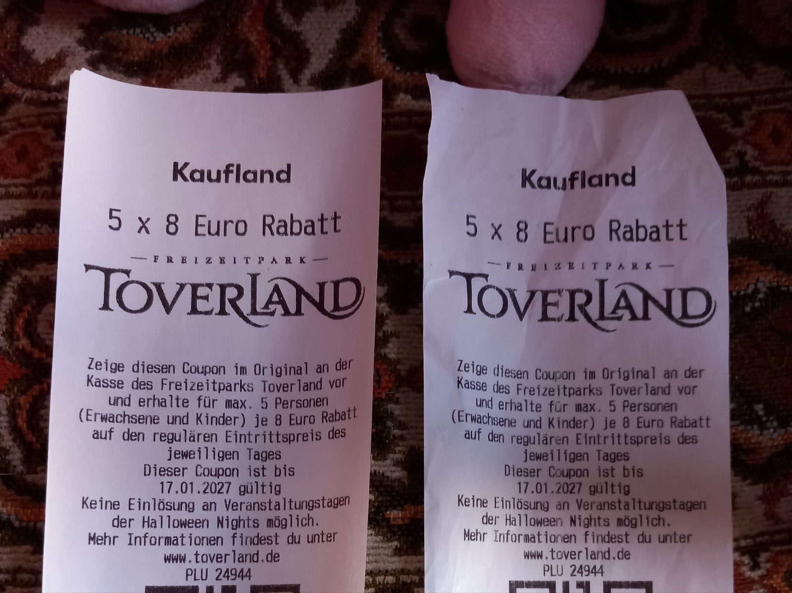 Kortingsbonnen Toverland, Tickets en Kaartjes, Drie personen of meer, Kortingsbon