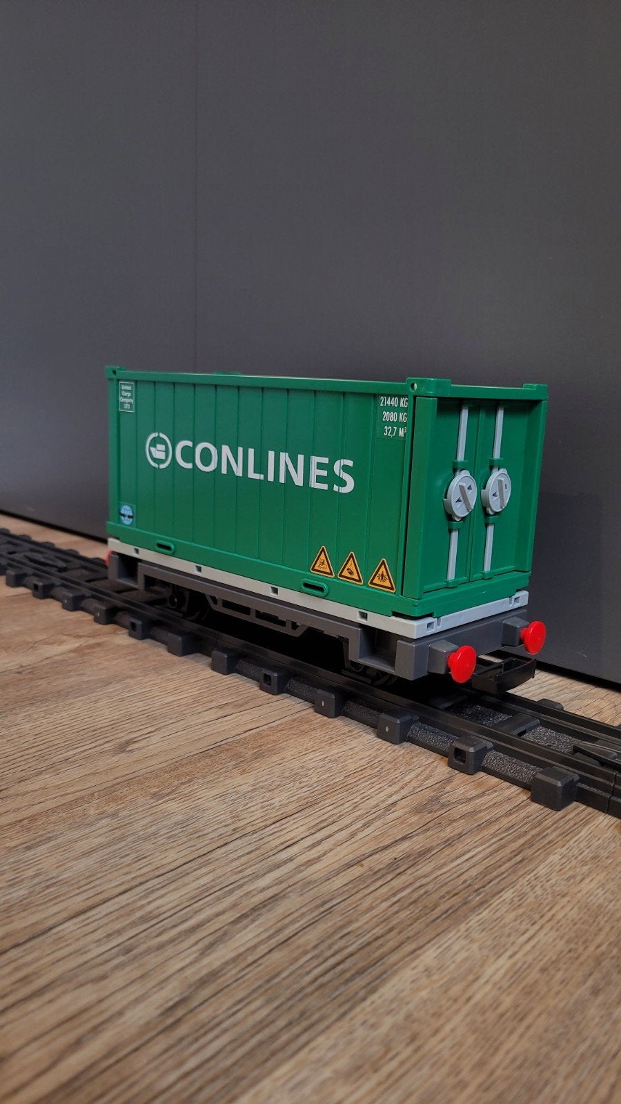 Playmobil 4113 container conlines trein wagon treinset, Ophalen of Verzenden, Zo goed als nieuw, Complete set, Voertuig