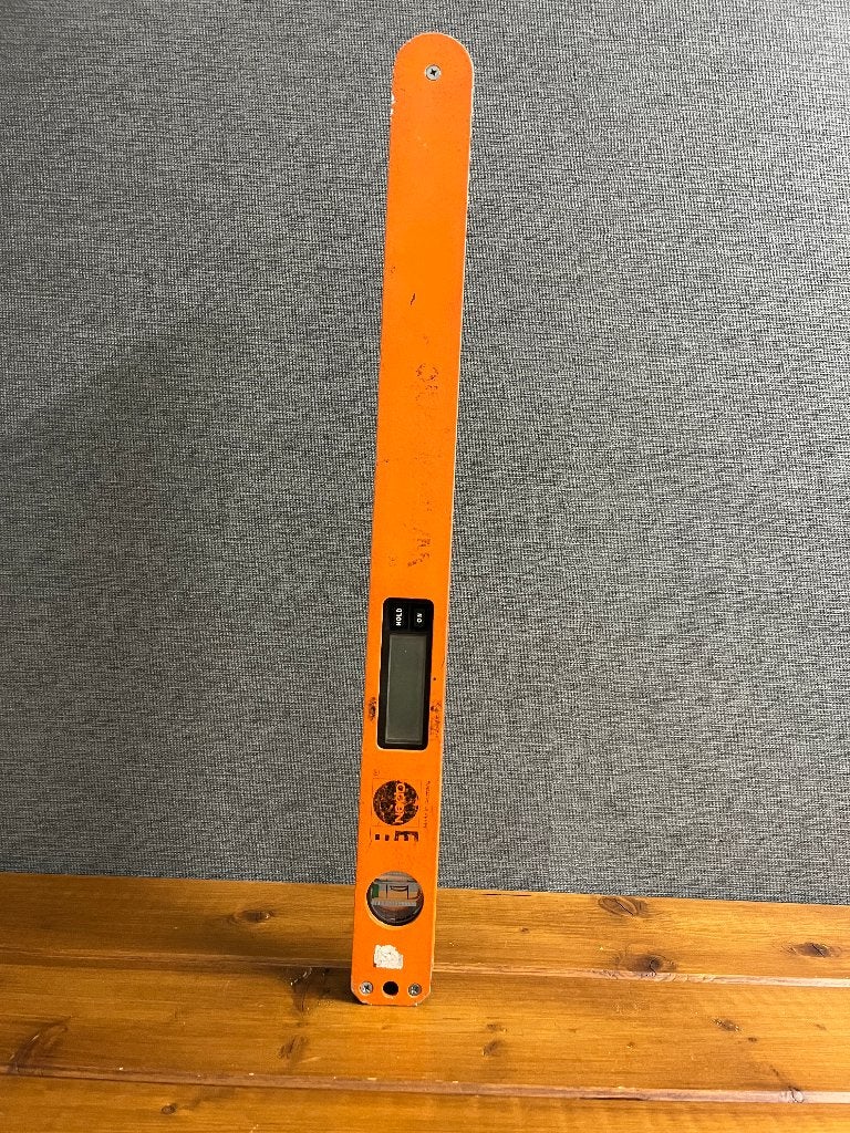 Nedo Winkeltronic Easy digitale hoekmeter + 2x waterpas ., Ophalen of Verzenden, Overige meters
