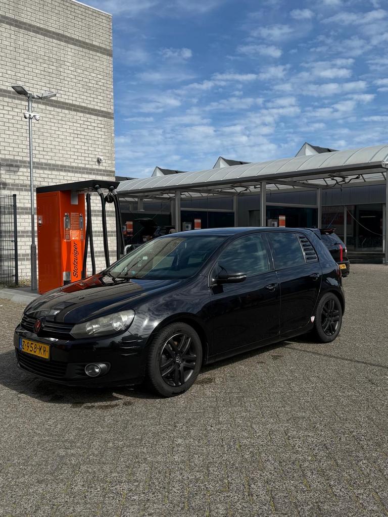 Volkswagen Golf 1.4 TSI 90KW 2009 Zwart, Auto's, Zwart, 4 cilinders, Leder en Stof, Bedrijf
