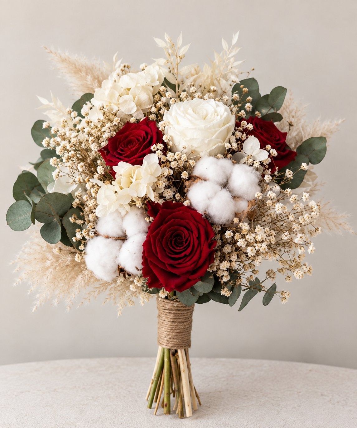 Mooie bruidsboeket winter, Ophalen of Verzenden, Zo goed als nieuw, Rood, Accessoires