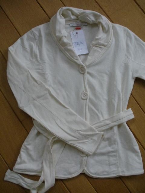VENDUCCI colbert ecru sweat stof maat M - nieuw -, Kleding | Dames, Maat 38/40 (M), Beige, Nieuw, Ophalen of Verzenden