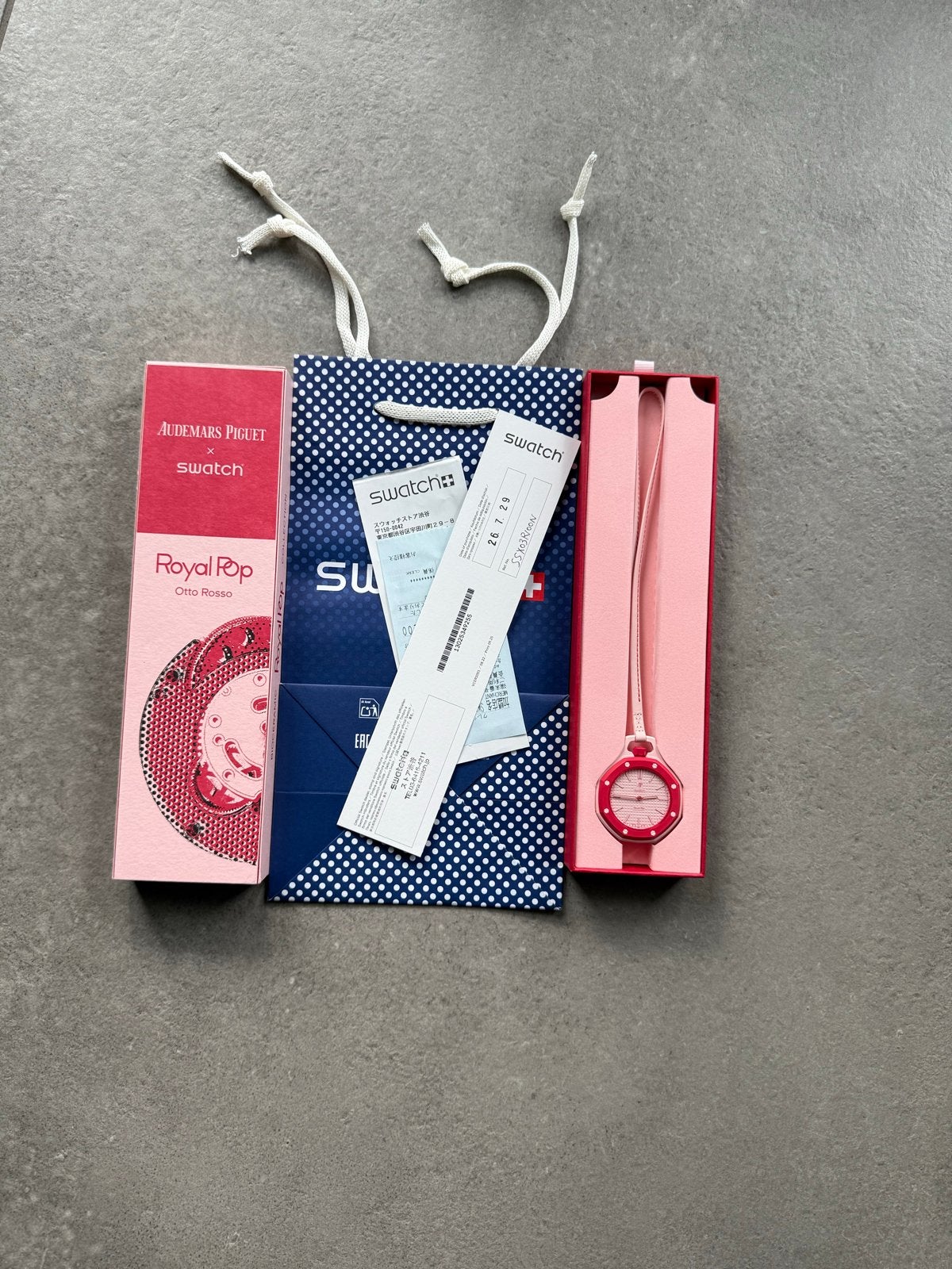 Nieuw Swatch Audemars Piguet Royal Pop Otto Rosso Horloge, Ophalen, Kunststof, Polshorloge, Swatch