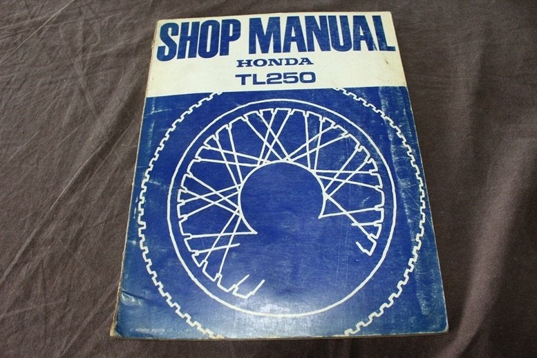 Honda TL250 1975 motorcycle shop manual TL 250, Motoren, Ophalen of Verzenden, Honda