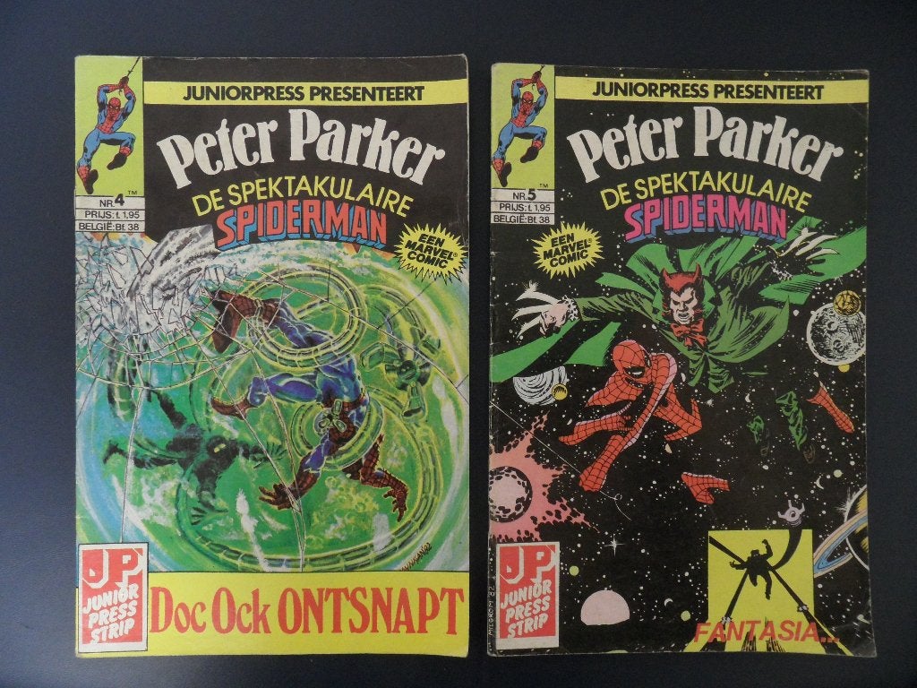 Peter Parker. De Spektakulaire Spiderman. Nr 4 en 5, Meerdere stripboeken, Ophalen of Verzenden, Gelezen