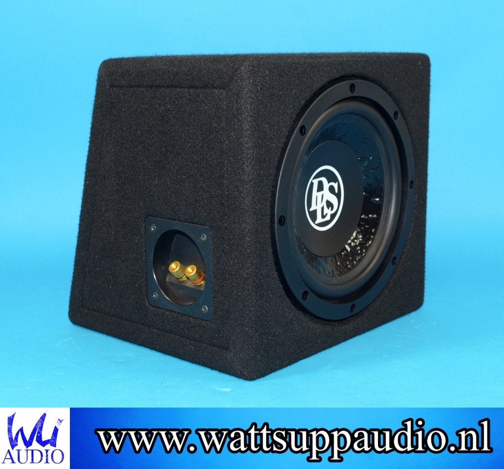 DLS 610PE8D2 8 inch subwoofer incl gesloten kist Compact SQ, Auto diversen, Autospeakers, Info@optimount.nl, Nieuw, Ophalen of Verzenden
