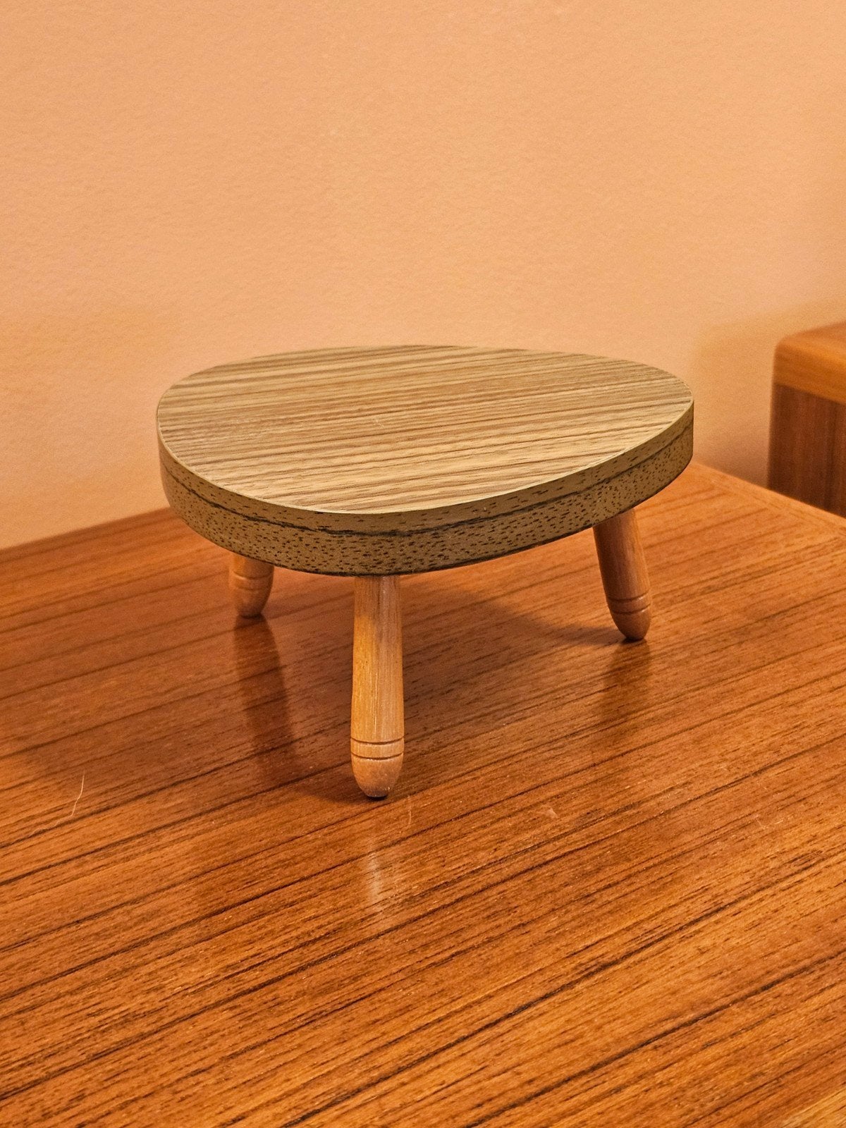 Mini Vintage Plantentafeltje Tafeltje Bijzettafeltje Tafel, Ophalen of Verzenden, Nvt, Nvt, Nvt