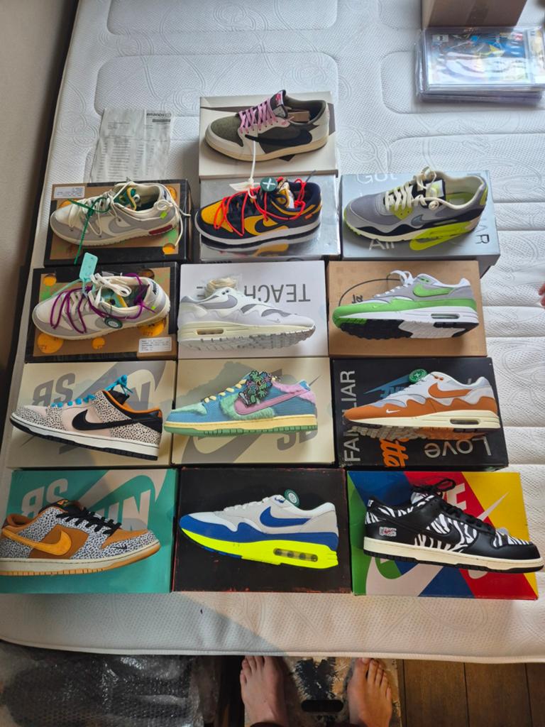 Nike collectie: Travis Scott, Off-White, Patta - 45 en 45.5, Kleding | Heren, Schoenen, Nieuw, Overige kleuren, Ophalen of Verzenden